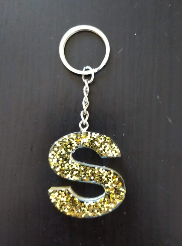 Sleutelhanger Letter S Goud