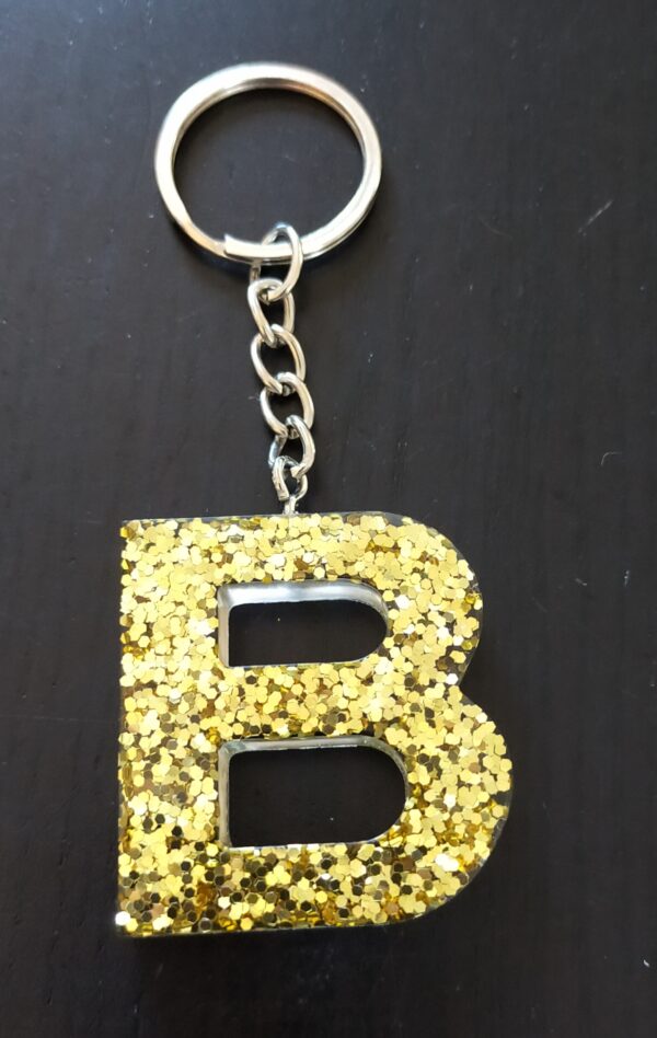 Sleutelhanger Letter B Goud